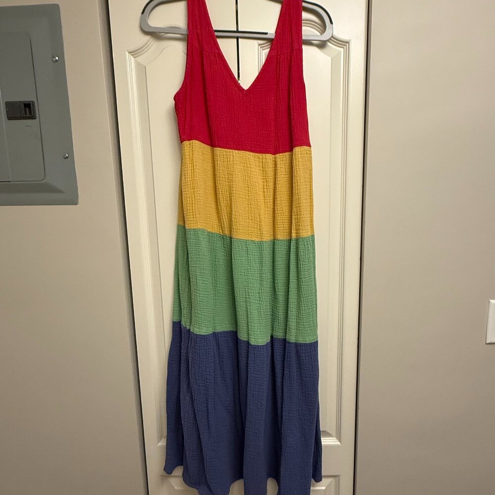 Corinne Double Cloth Maxi Dress (retail $128)